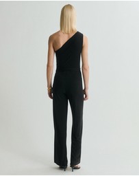 M.N.G - Flamingo Asymmetric Belt Jumpsuit
