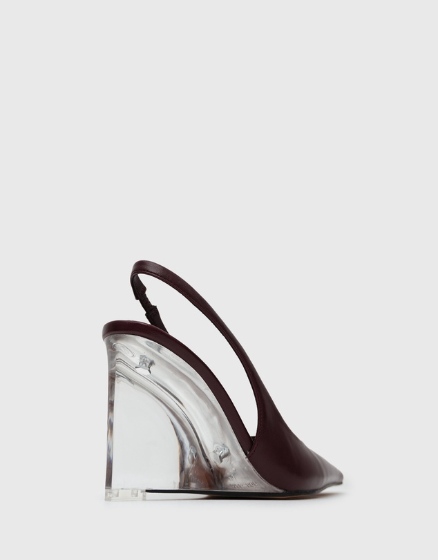 Betts - Kane Pointy Toe Slingback Wedge Shoes