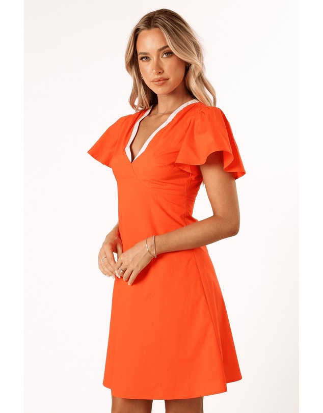 Petal & Pup - Lyle Mini Dress - Orange/Pink