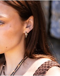 Chuchka - Elodie Mixed Metal Hoops