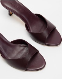 Atmos&Here - Rosie Peep Toe Leather Heels