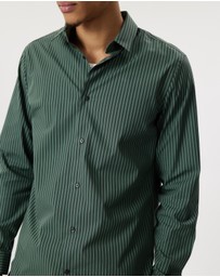 Calvin Klein - Poplin Stretch Stripe Shirt