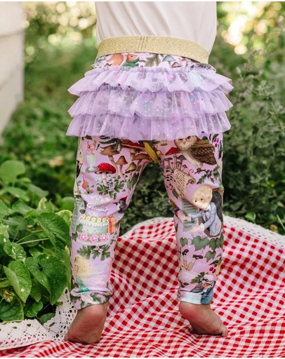 Fleur Harris - 'Faraway Friends' Fabulous Frilled Legging in Lilac