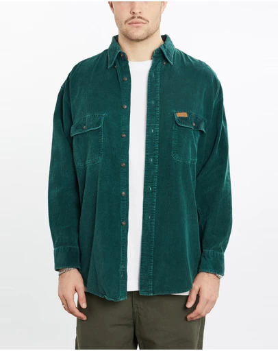 Vintage by The Real Deal - Pre Loved - Vintage 90s Chaps Ralph Lauren Corduroy Button Up Shirt