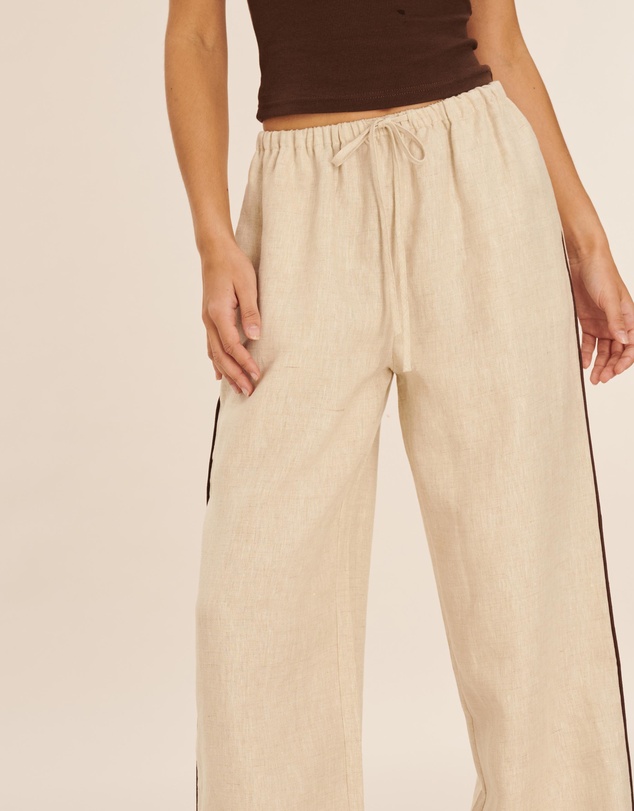 AERE - Cleo Linen Relaxed Pants