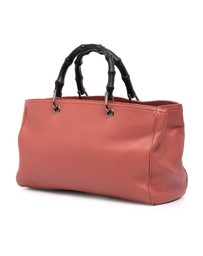 Pre-Loved by Azura Reborn - Pre-Loved Medium Calfskin Bamboo Shopper Satchel