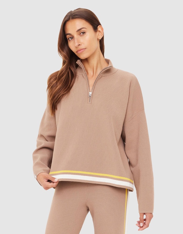 The Upside - Veneto Carter Knit Zip Top