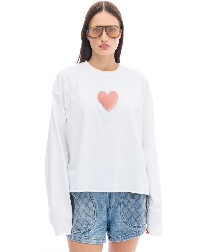 THE TALES - We Love Velvet Heart Long Sleeve Tee