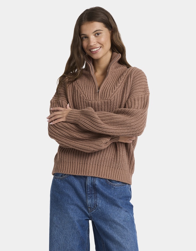 Roxy - Womens So Cozy Half Zip Jumper