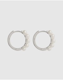 Najo - Mermaid Silver Pearl Earring