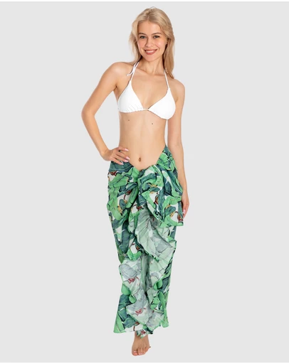 Sant And Abel - Women's Martinique® Green Banana Leaf Sarong