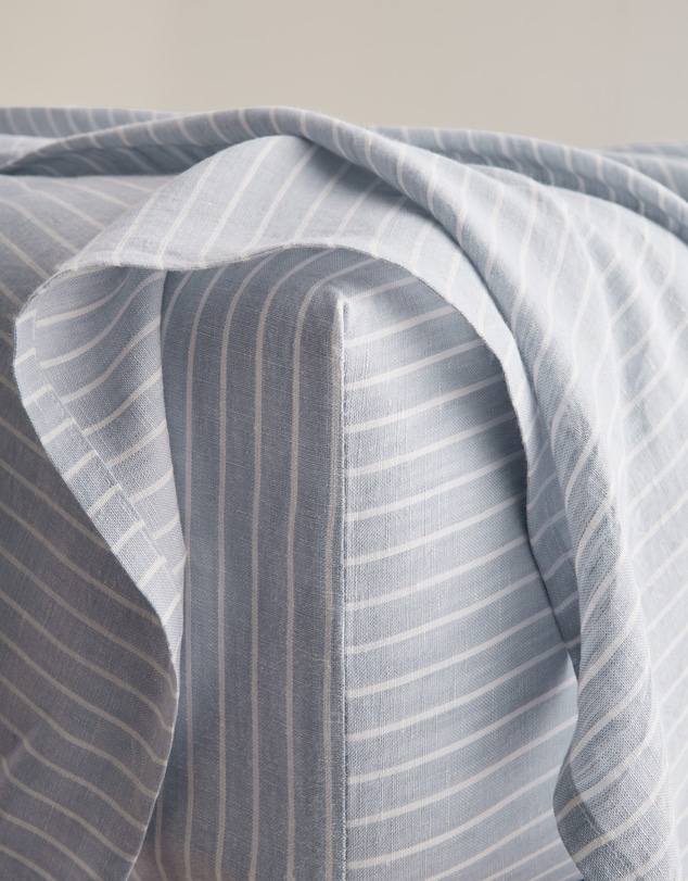 Country Road - Skye Linen Queen Flat Sheet