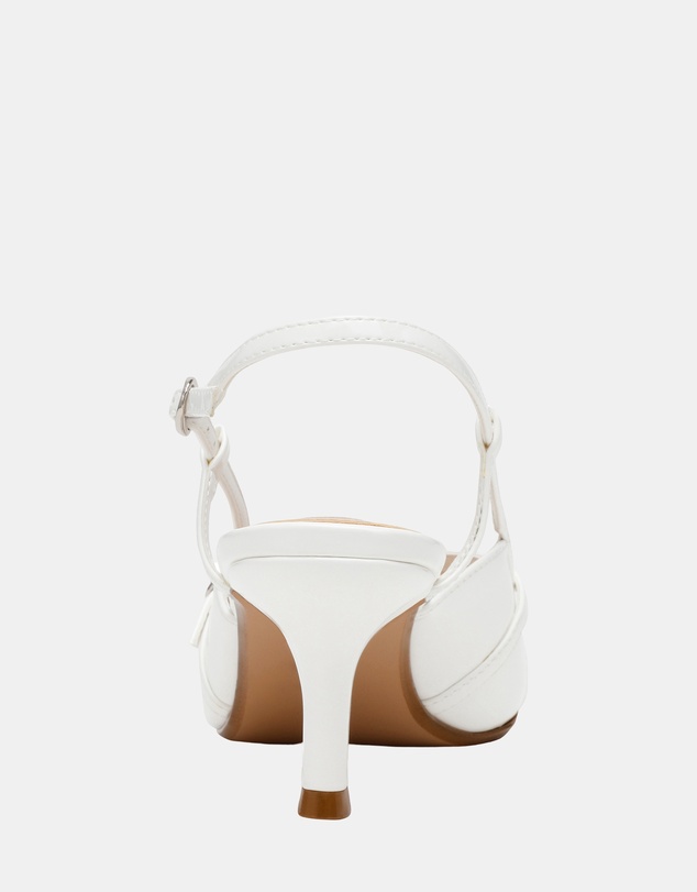 Steve Madden - Krave White Patent Heels