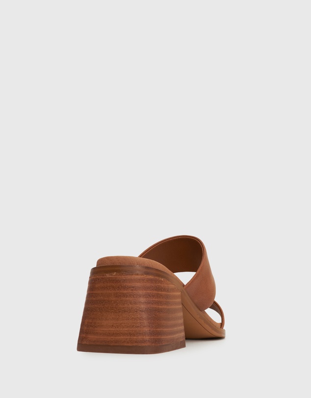 Betts - Prince Leather Block Heel Mules
