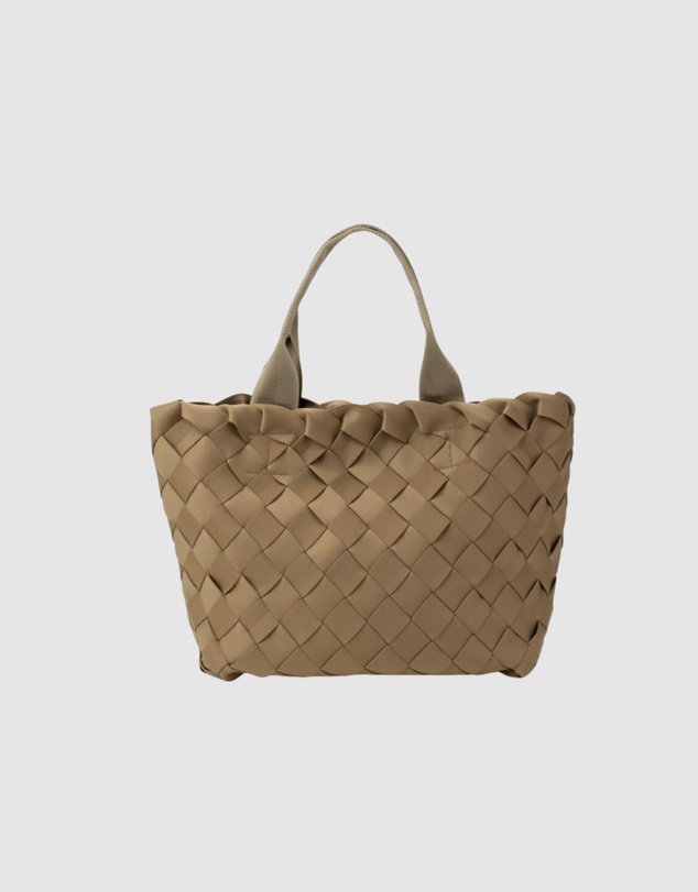 Chuchka - Woven Neoprene Large Tote - Large Weave Nude
