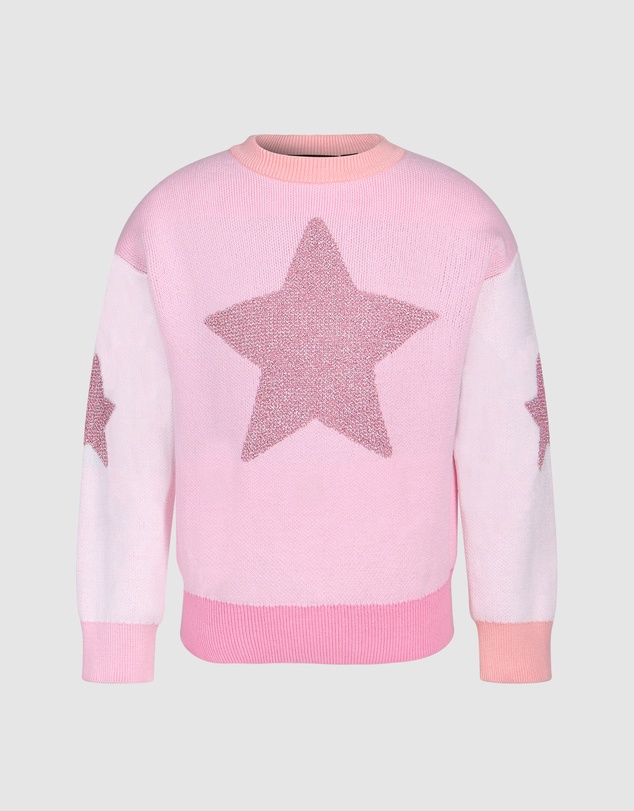 Rock Your Kid - Metallic Stars Lacey Jumper
