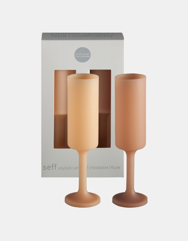porter green - seff | silicone unbreakable champagne flutes
