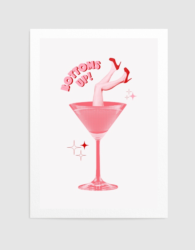 Olive et Oriel - Martini Mischief by Athene Fritsch Art Print