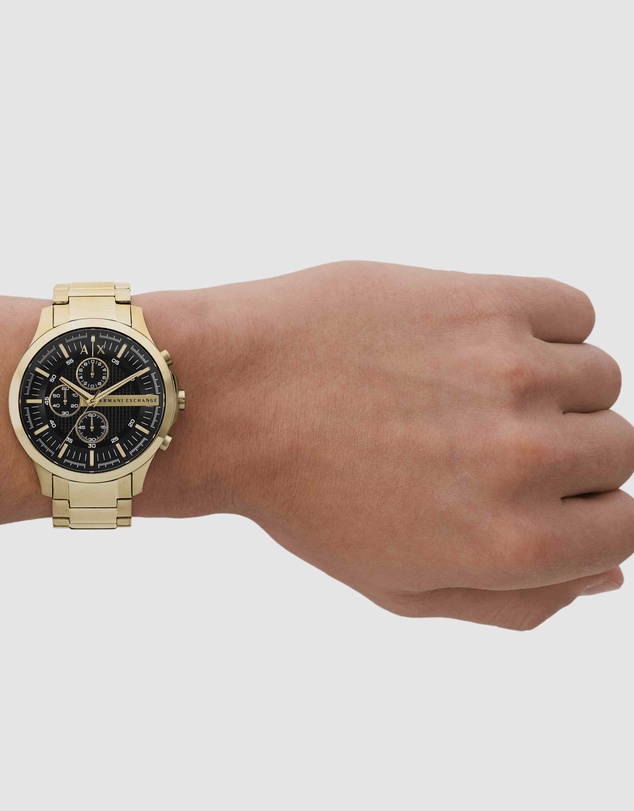 Armani Exchange - Gold Tone Chronograph Watch