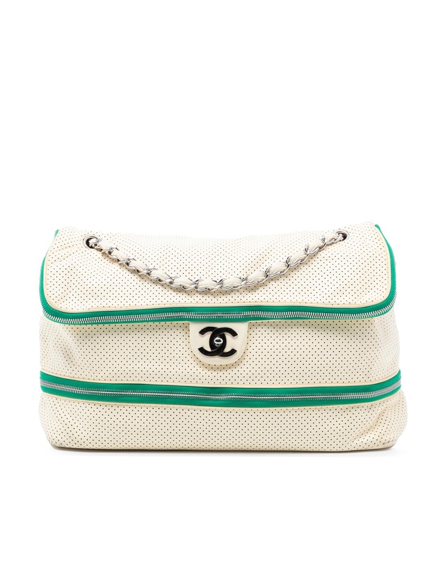 Pre-Loved by Azura Reborn - Pre-Loved Perforated Calfskin Expandable Shoulder Bag