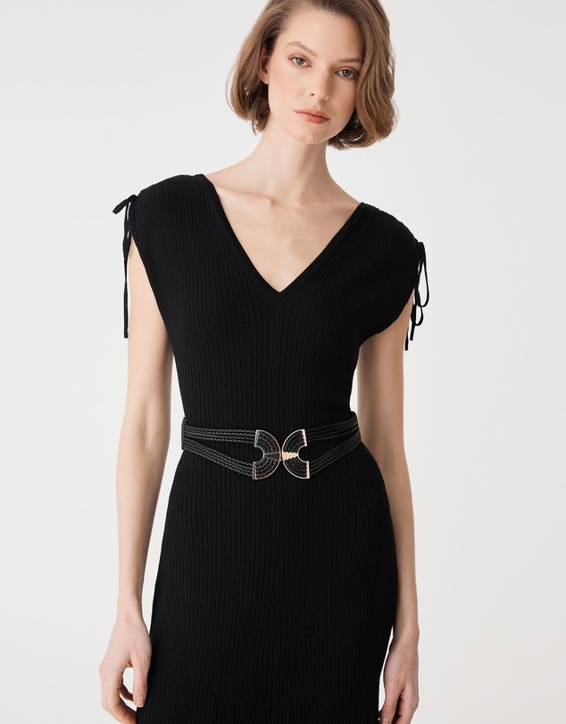 Forcast - Briony Lyocell Rib Knit Dress