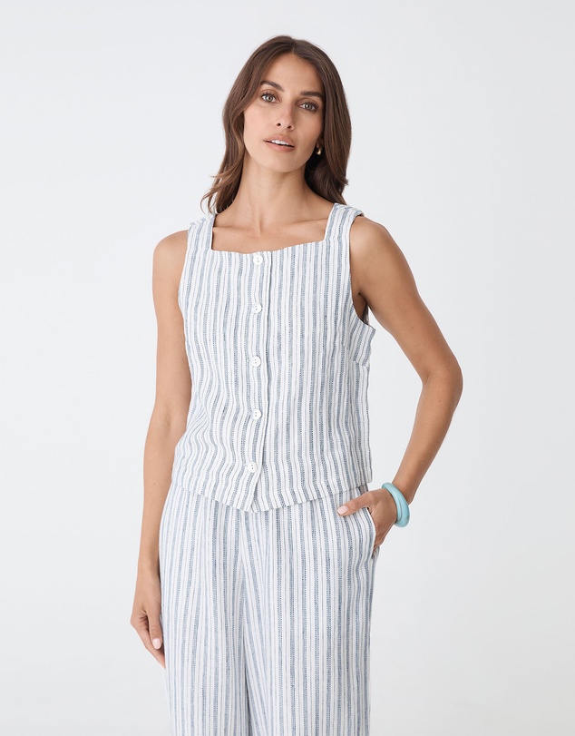 Forcast - Milos Button Through Shell Top