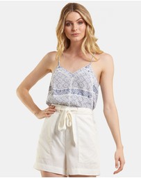 Amelius - Blue Mosaic Camisole