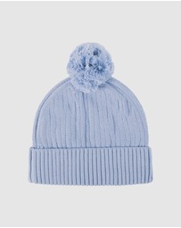 Kynd Baby - Organic Chunky Rib Knit Beanie in Sky Blue