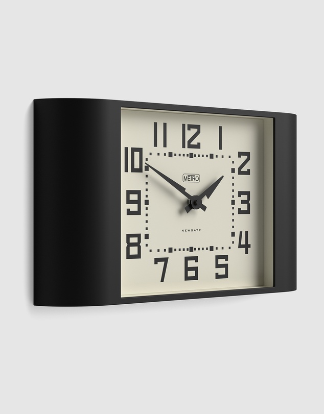 Newgate - Newgate Metro Wall Clock-Black
