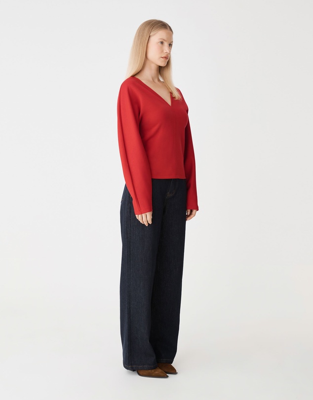 Forcast - Tate V-Neck Dolman Sleeve Top