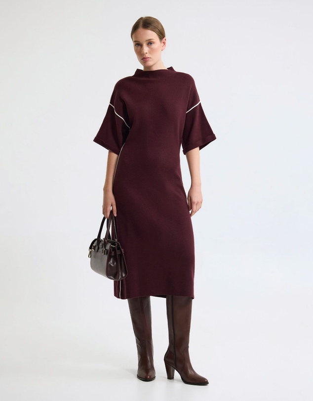 Oxford - Natalya Knit Contrast Piping Dress