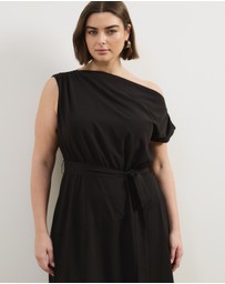 Atmos&Here Curvy - Jayde Off Shoulder Midi Dress