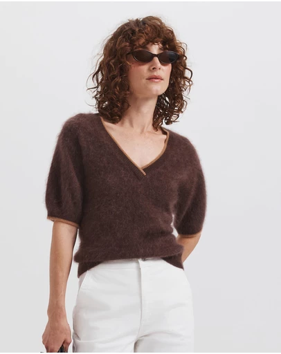 SABA - Wynter Wool Cashmere V Neck Knit