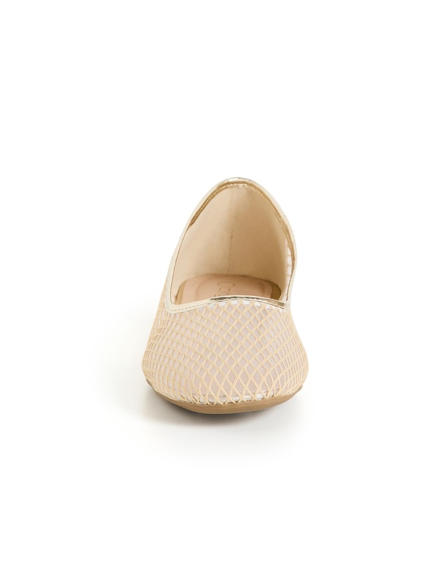 City Chic - WIDE FIT Indi Mesh Ballet Flat