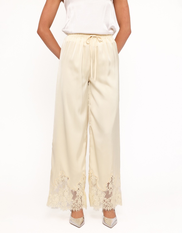 Petal & Pup - Viola Drawstring Wide Leg Pant - Yellow