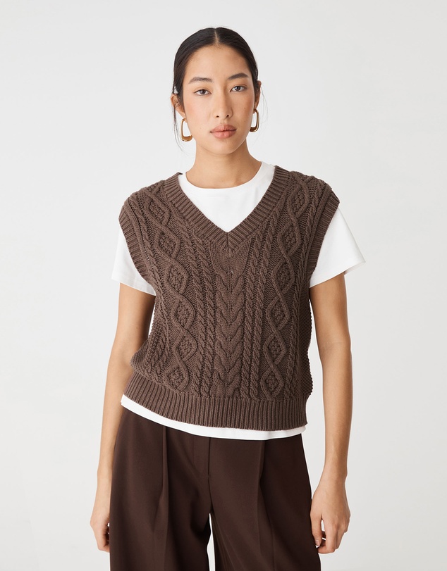 Forcast - Poppy Sleeveless Cable Knit