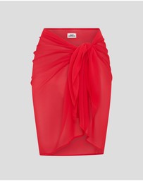 Vacay Swimwear - Catalina Sarong Cincinnati Red