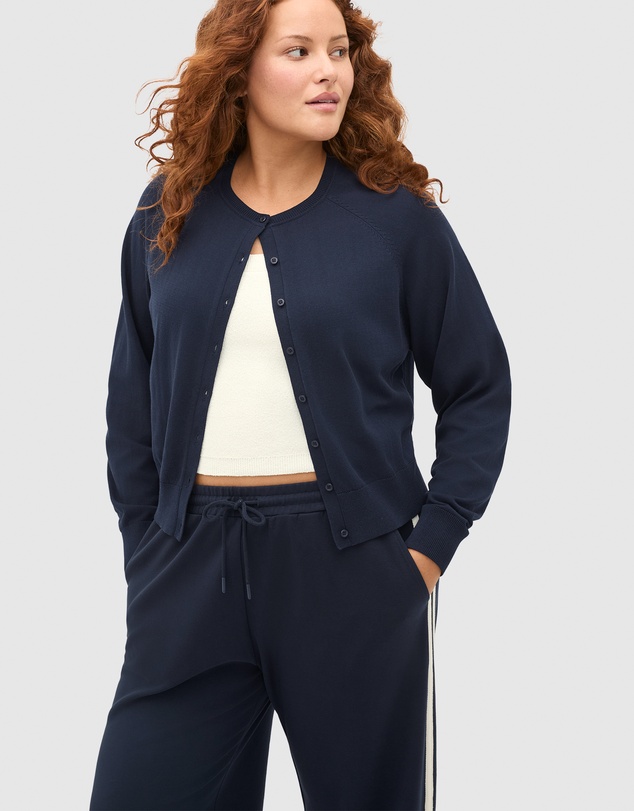 Seed Heritage - Cotton Blend Raglan Cardigan