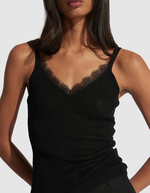 Decjuba - Gracie Lace Knit Tank