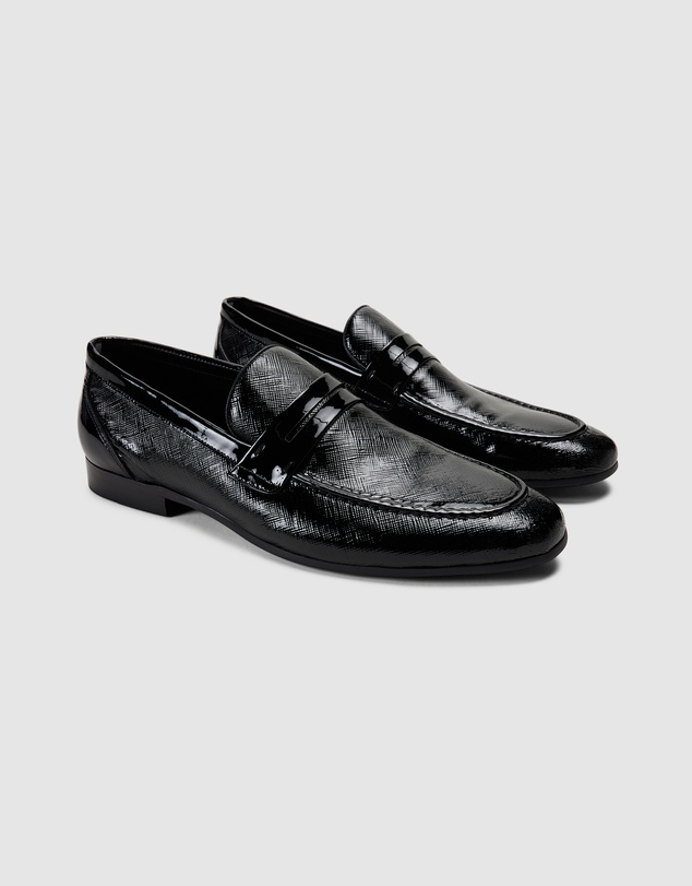 Politix - Patent Saffiano Texture Loafers