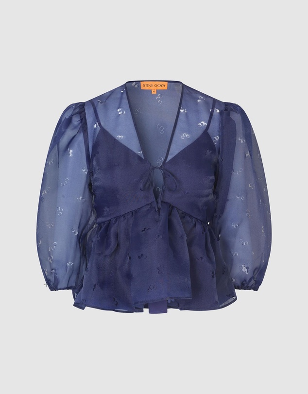 Stine Goya - Organza, LS Bow Top