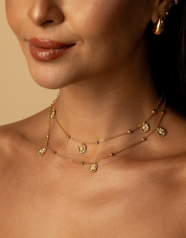 Wanderlust + Co - Daisy Multi Gold Body Chain