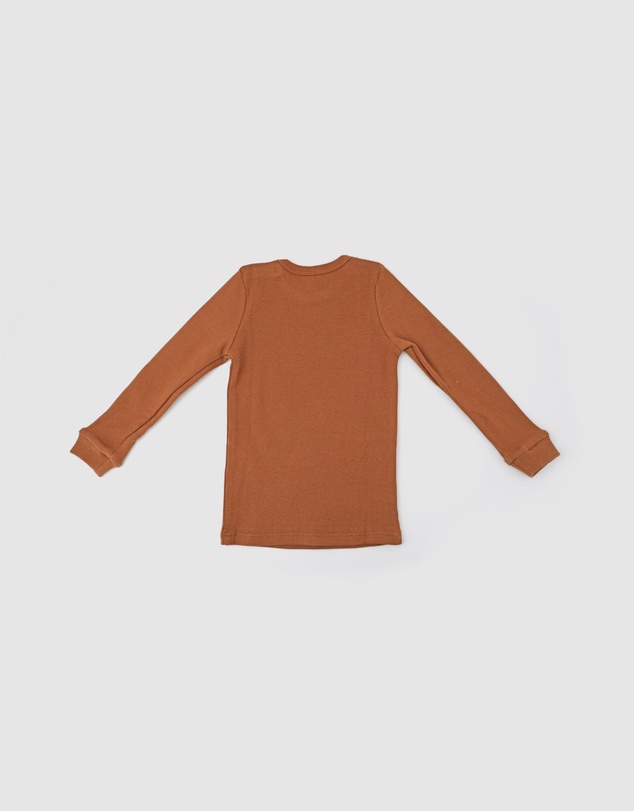 WITH LOVE FOR KIDS - Basics Thick Ribbed Long Sleeve Top - Kids