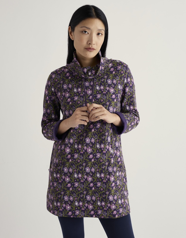Seasalt - Seasalt Cornwall Purple Formative Brushed Back Jersey Tunic