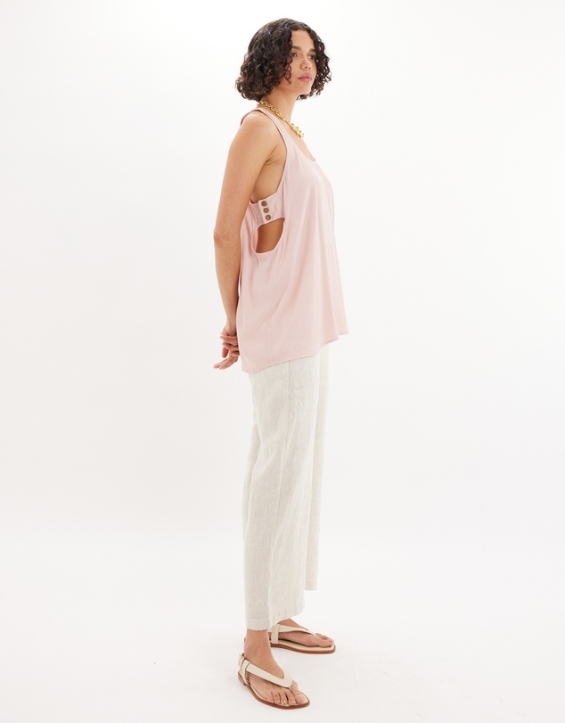 Amelius - Sabine Side Button Top