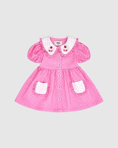 Huxbaby - Icing-On-The-Cupcake Polka Dot Dress - Babies-Teens