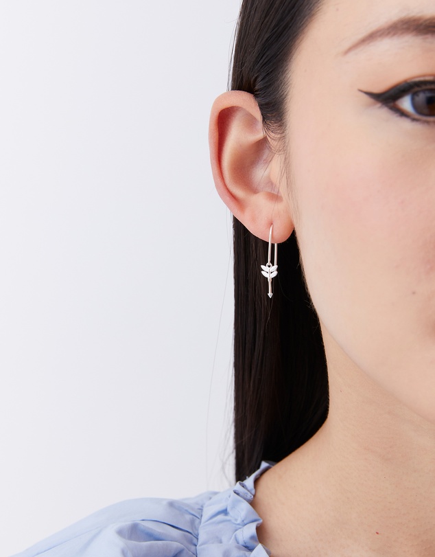 Karen Walker - Mini Feather Arrow Earrings