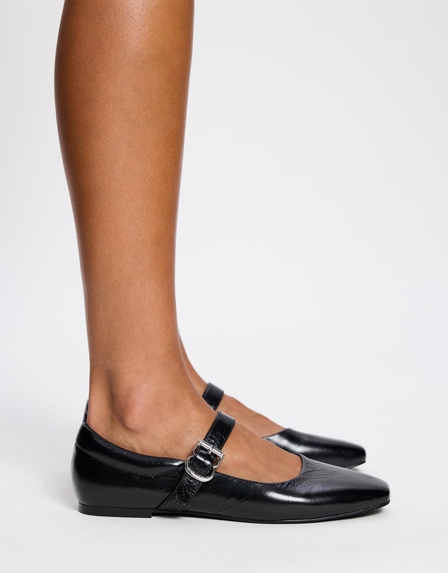 Atmos&Here - Juniper Leather Ballet Flats