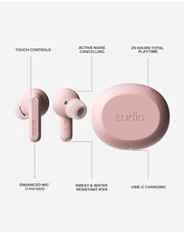 Sudio - A3 Pro - True Wireless Bluetooth 5.4 Headphones/Earbuds, Active Noise Cancelling