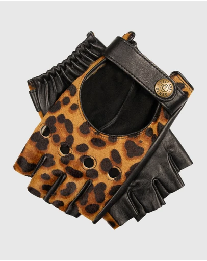 DENTS - Nyla Fingerless Leather Driving Gloves